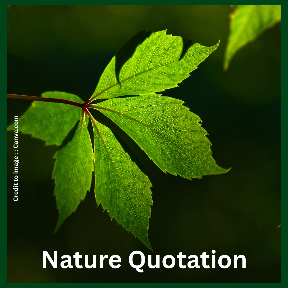 Nature Quotation-Prakriti Darshan- Nature and Environment Magazine