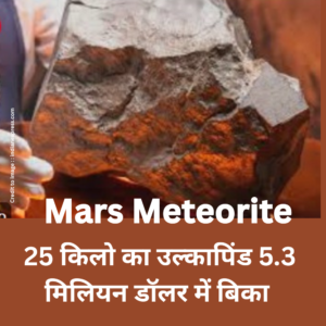 Mars Meteorite Price-Prakriti Darshan Nature and Environment Magazine