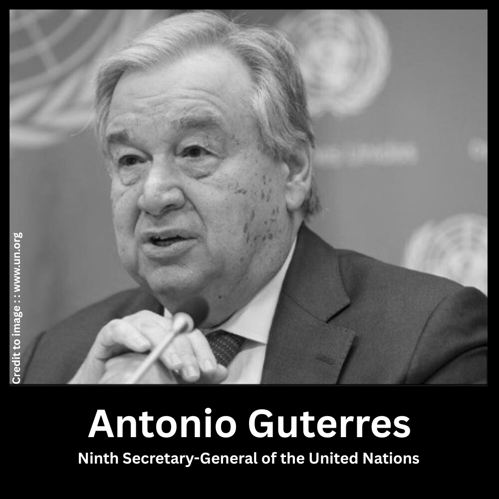 Antonio Guterres, Ninth Secretary-General of the United Nations