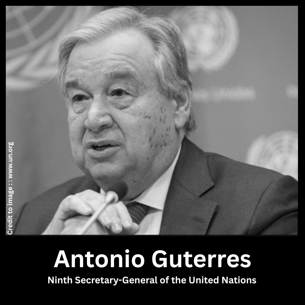Antonio Guterres, Ninth Secretary-General of the United Nations