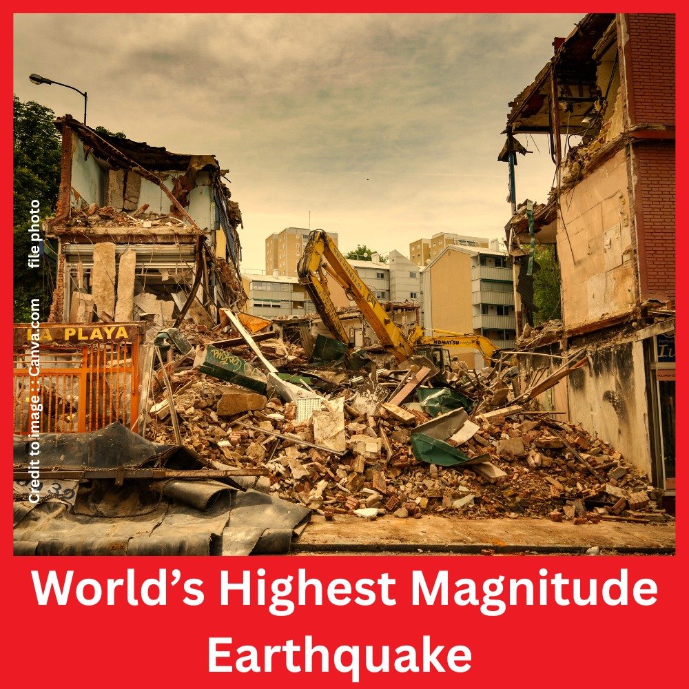 World’s Highest Magnitude Earthquake