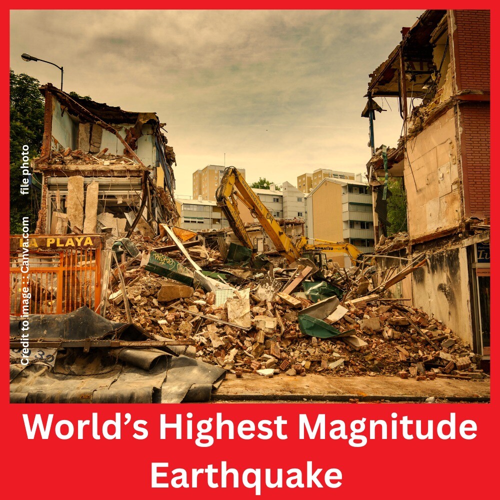 World’s Highest Magnitude Earthquake