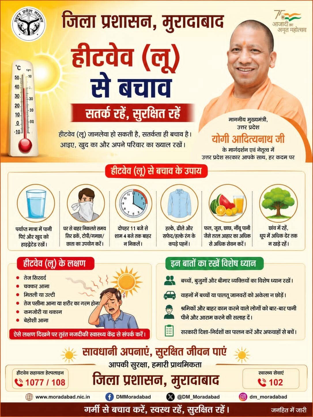 Heat Wave Advisory - District Administration Moradabad