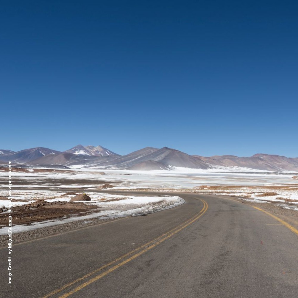 Atacama Desert snowing